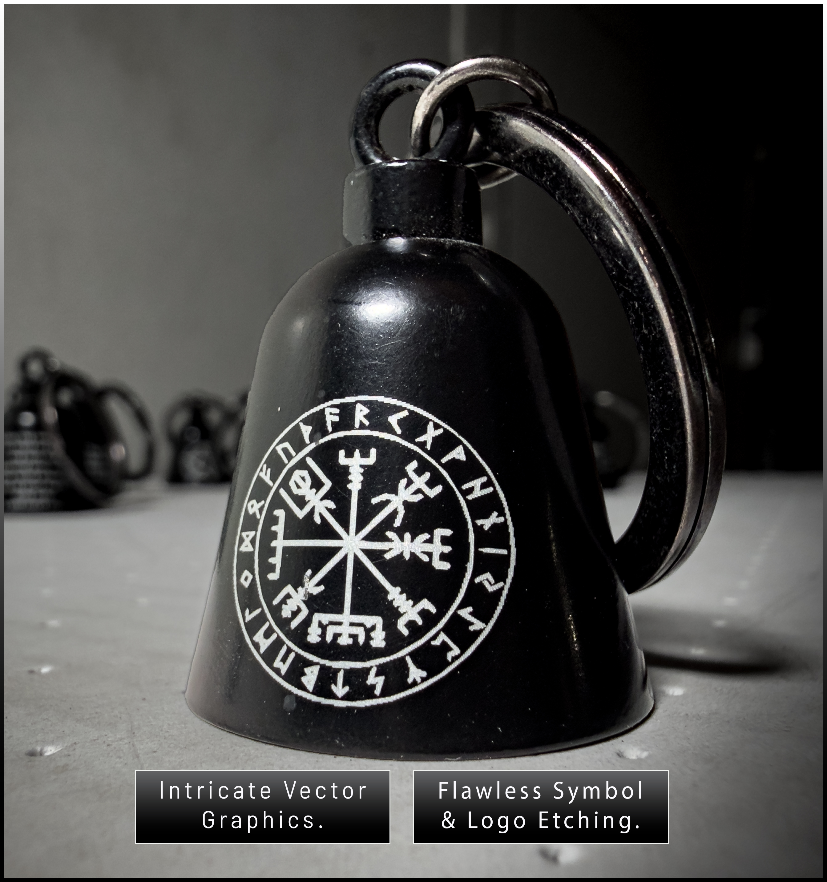Classic Engraved Biker Bell